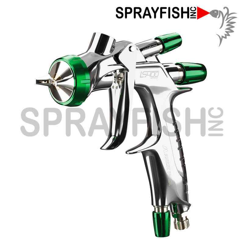 Anest Iwata LS400 Green Standard Series 2 Base Gravity Feed Gun