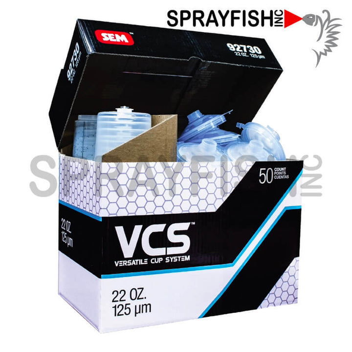 SEM VCS Disposable Cup System, (50) 22oz Liners, Lids, (1) Hard Cup, and (10) Caps, 92730