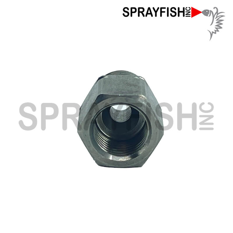 The Sprayfish 1/4" NPS (M) x #5 JIC (F) Adapter, Stainless Steel Fitting will convert your #5 JIC Kremlin® Spray Gun or Pump Fitting to a 1/4" NPS.  This will allow you to connect any standard 1/4" NPS Female Swivel Fluid Hose to your gun or pump or allow you to connect a non-Kremlin® Spray Gun to your Kremlin® Pump.