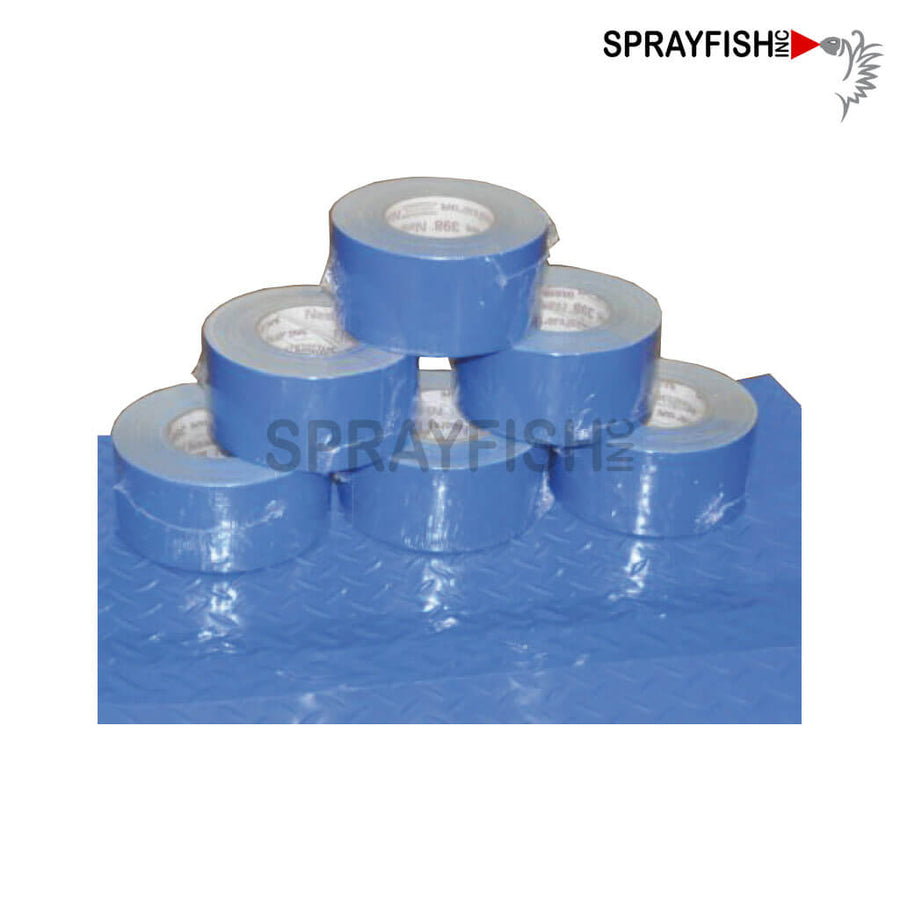 Blue Diamond Floor Tape, 180' Roll, 16 Rolls Per Box