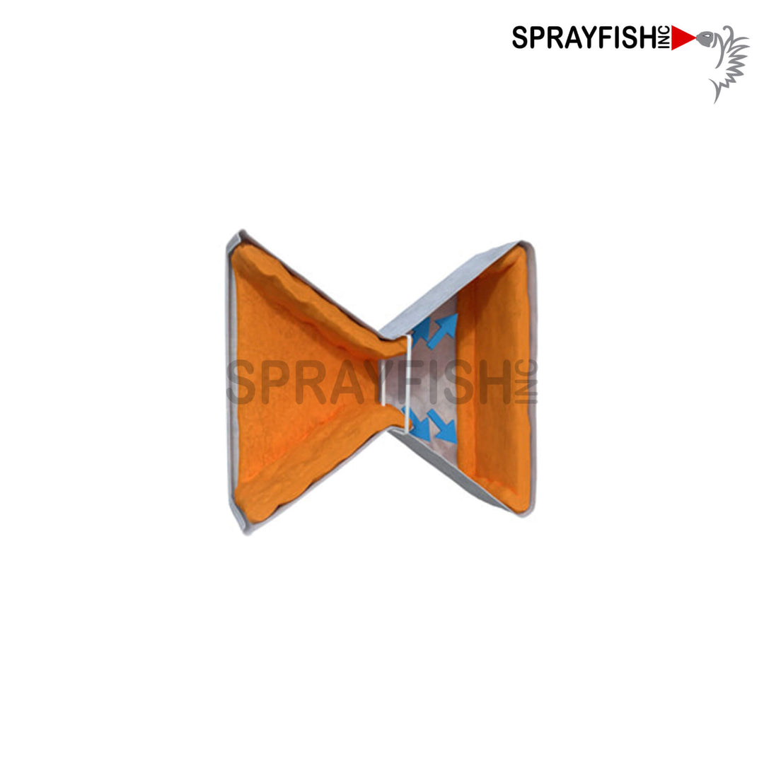 BOWTIE POLY EXHAUST FILTERS, 8 PER BOX *CALL/EMAIL TO ORDER*