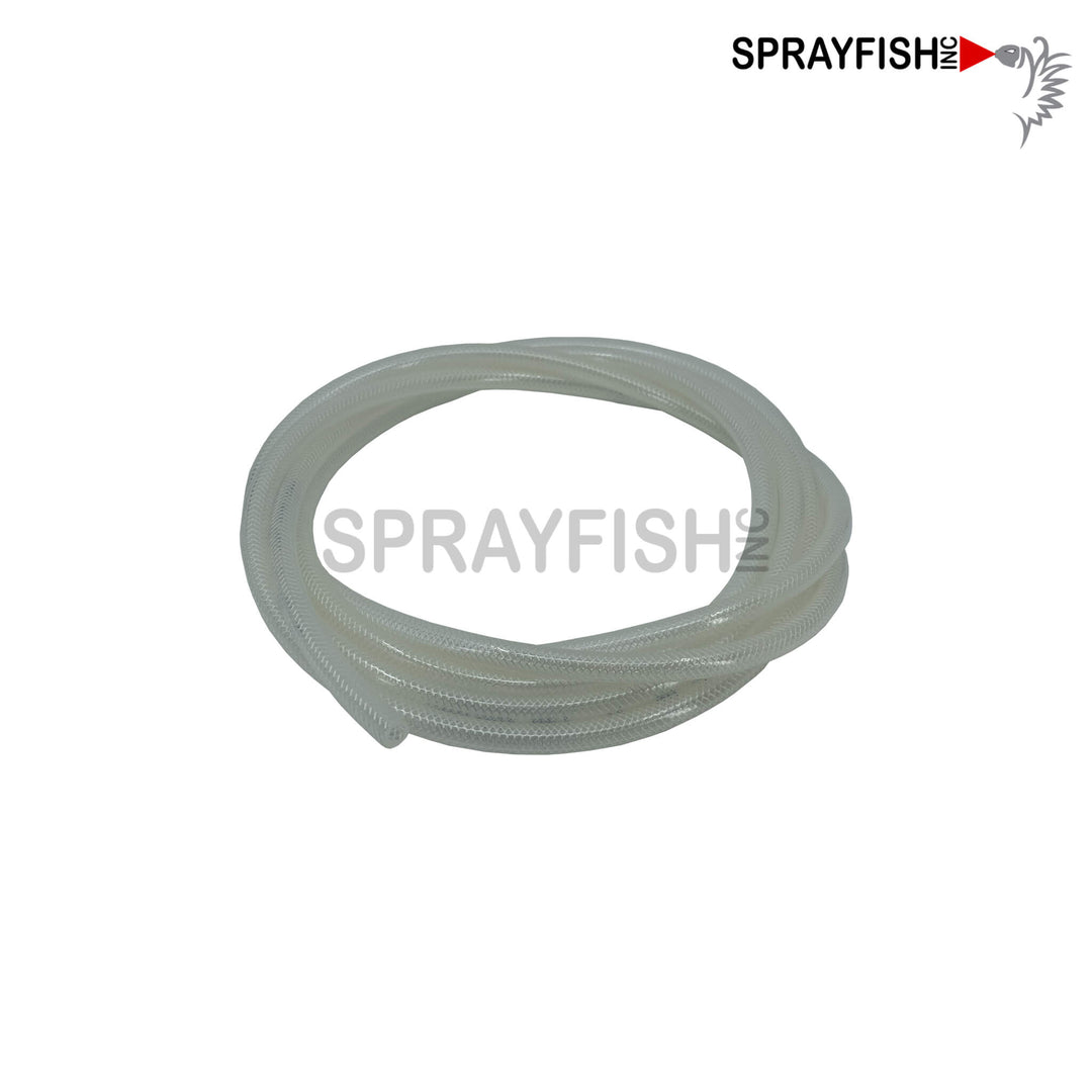 Clear 1/4" Urethane Flexible Fluid Hose with Fittings