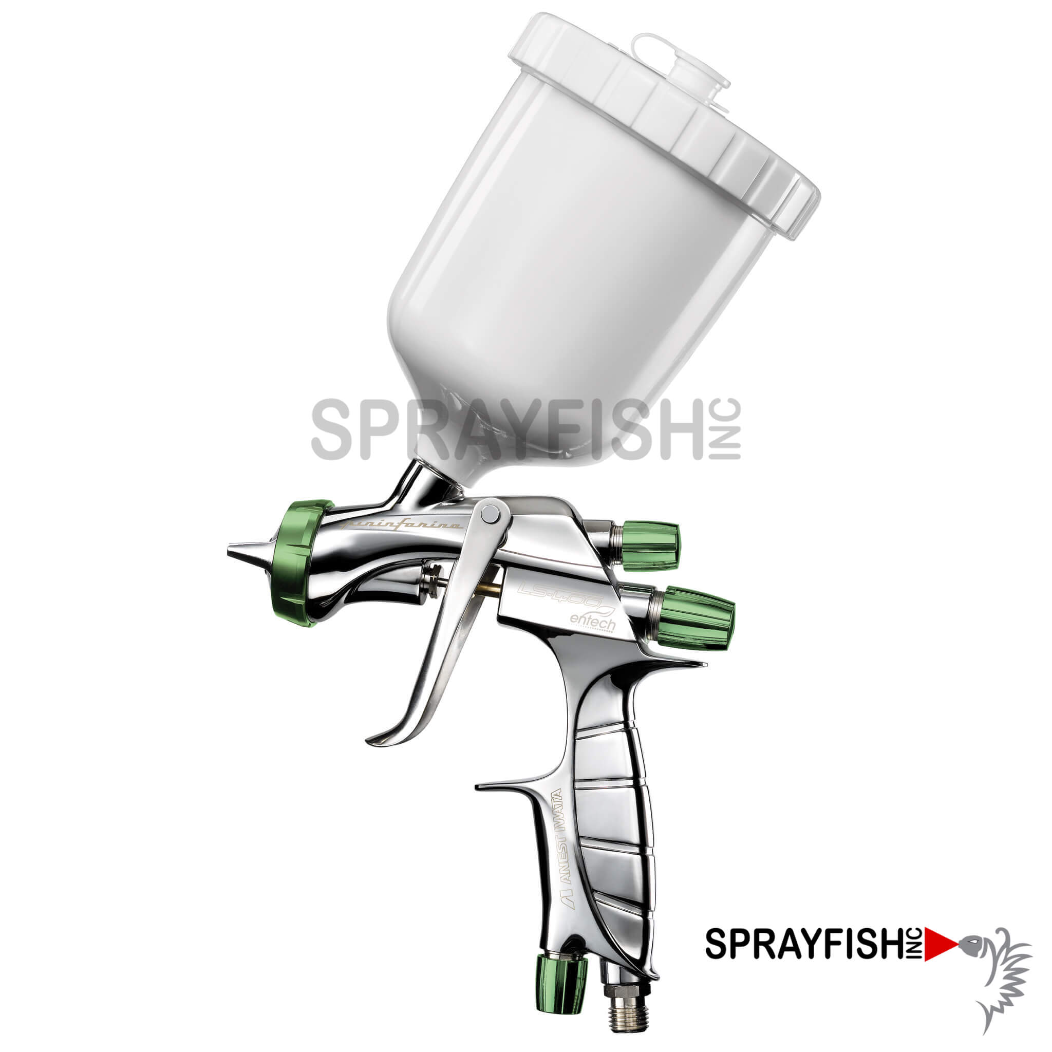Spraying gun - LPH 400 LV - Anest Iwata - paint / manual / gravity feed