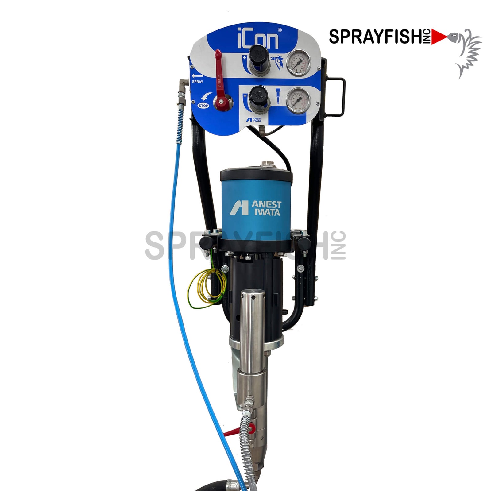 Iwata iCon 32:1 Pump System Wall Mount Air Assisted Airless