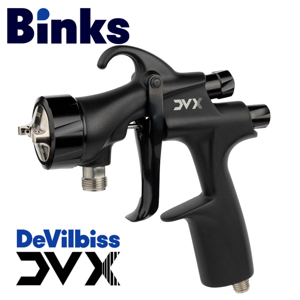 DeVilbiss by Binks DVX Pressure Feed High-Efficiency HVLP Paint Spray Gun