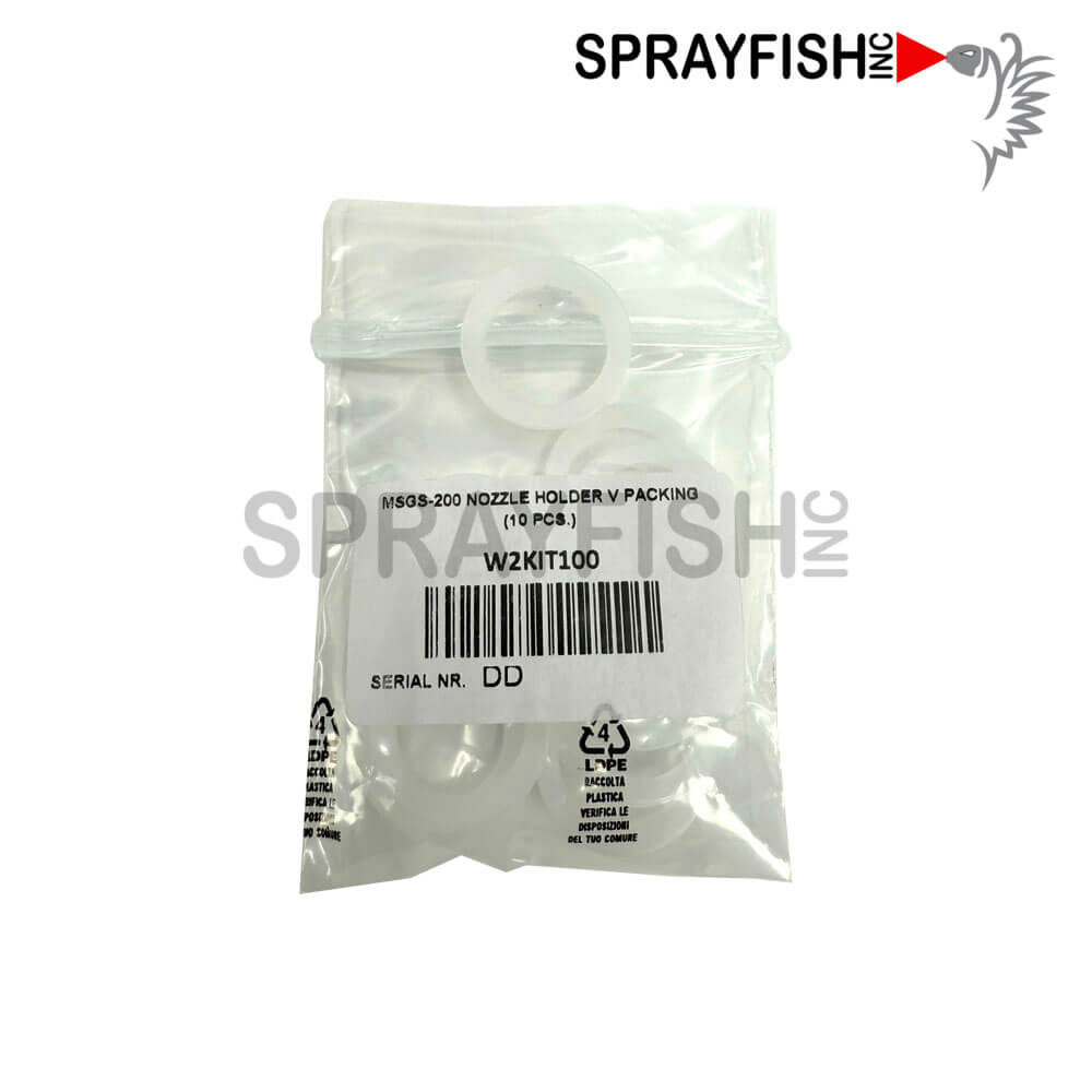 MSGS200 Nozzle Holder V-Packing, 10 Pack, W2KIT100.