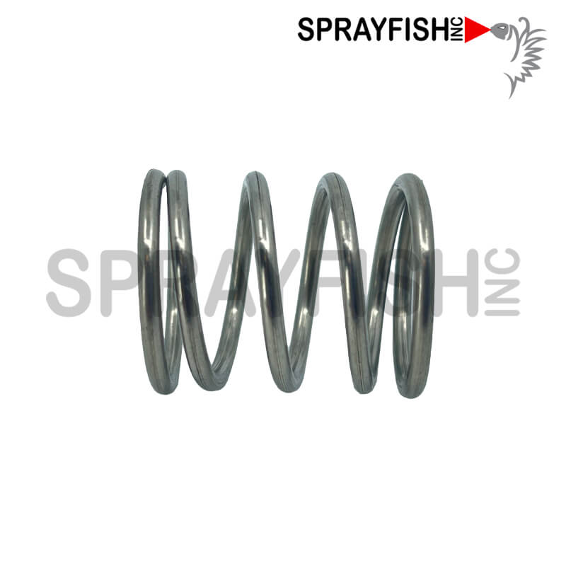 #25 Iwata MSGS-M200 Piston Spring, 93020330. The piston spring pushes #19 air piston to close off the air to the gun when shutting it off.