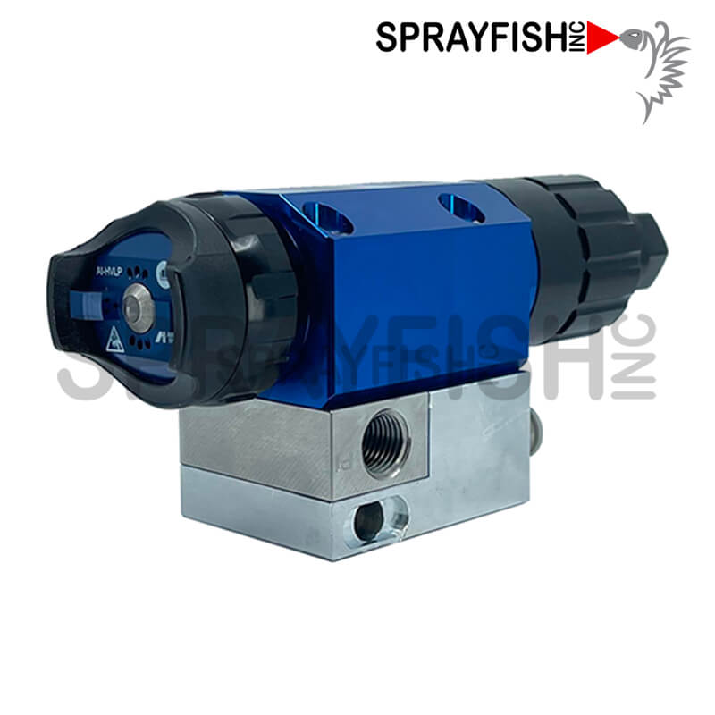 Anest Iwata MSGS-M200 Automatic Air-Assisted Airless Paint Spray Gun for Flatline Machines, Lineal Spray Machines, Robots, and Reciprocators