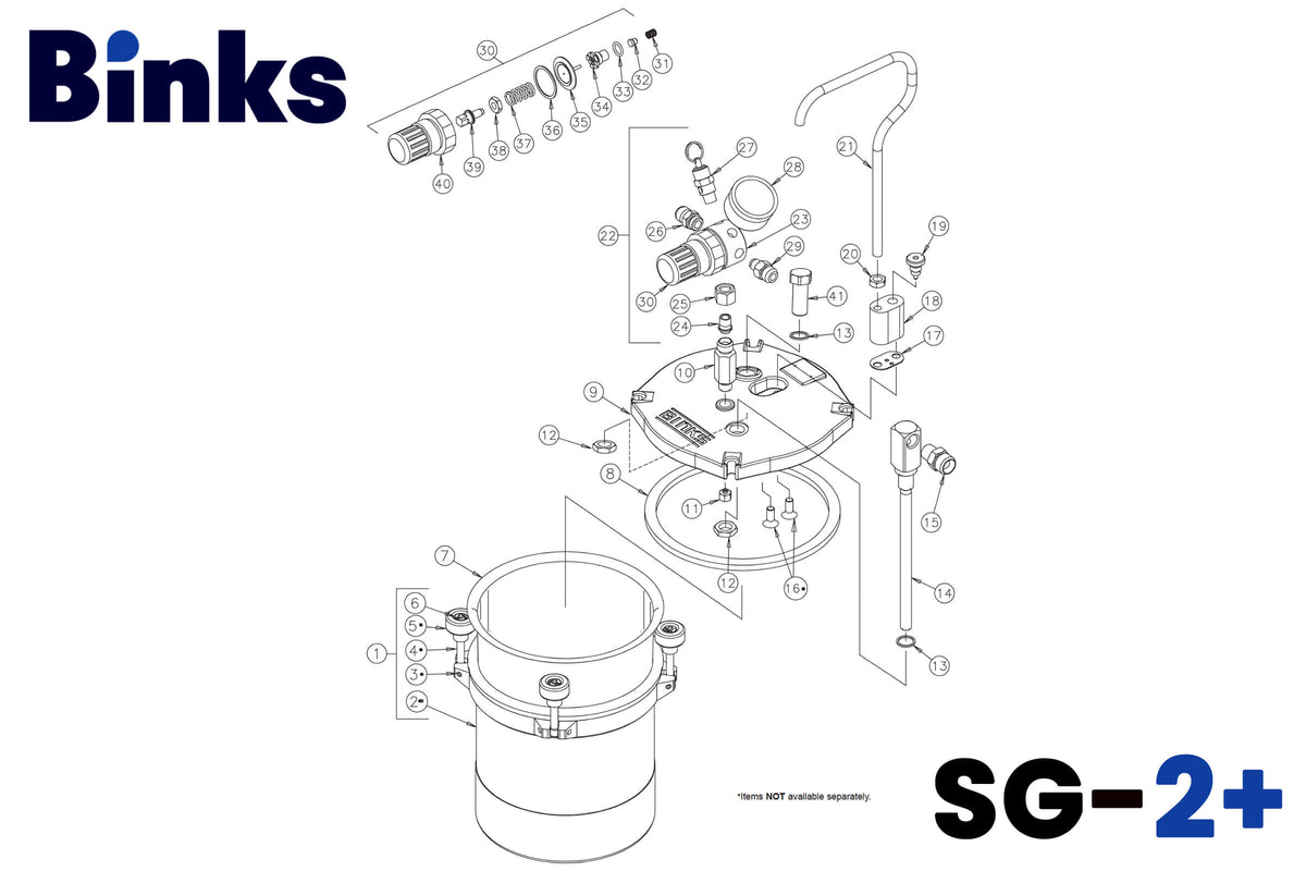 The Binks SG-2 Plus is the most advanced pressure fed cup designed to give complete freedom of movement for the spray gun and the operator. 2-Quart (2.3 Ltr) Pressure Cup, Light Weight, Portable and Easy To Use