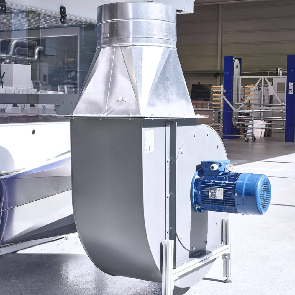 Burkle ROBUSeco Flatline Spray Machine Exhaust Fan and Ductwork