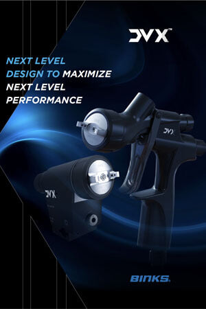 DeVilbiss by Binks DVX Series Manual and Automatic Paint Spray Guns Brochure Filler Picture