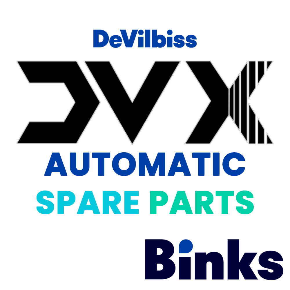 The new Binks DVX series revolutionizes air spray guns thanks to an innovative redesign of the fluid body and air caps – allowing us to mitigate turbulence that occurs between the paint and air when the trigger is pulled. The result is higher flow rates for fast application, higher transfer efficiency to reduce material use, the most consistent pattern on the market, and the best spray finish quality ever. Binks DVX air spray guns excel at low pressure air spray applications of liquid coatings including wat