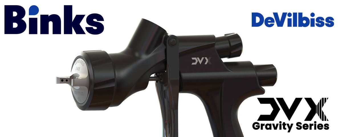 DeVilbiss by Binks DVX Gravity Feed High-Efficiency HVLP Paint Spray Gun