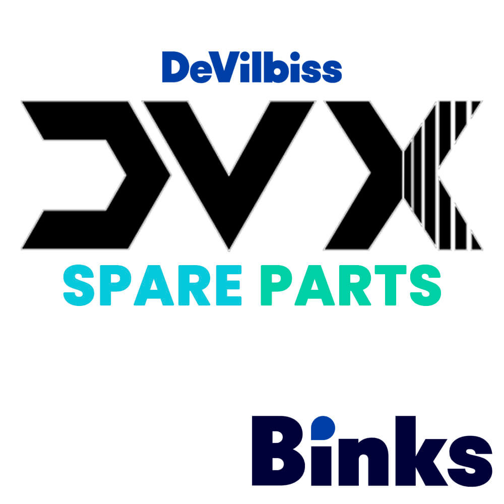 The new Binks DVX series revolutionizes air spray guns thanks to an innovative redesign of the fluid body and air caps – allowing us to mitigate turbulence that occurs between the paint and air when the trigger is pulled. The result is higher flow rates for fast application, higher transfer efficiency to reduce material use, the most consistent pattern on the market, and the best spray finish quality ever. Binks DVX air spray guns excel at low pressure air spray applications of liquid coatings including wat