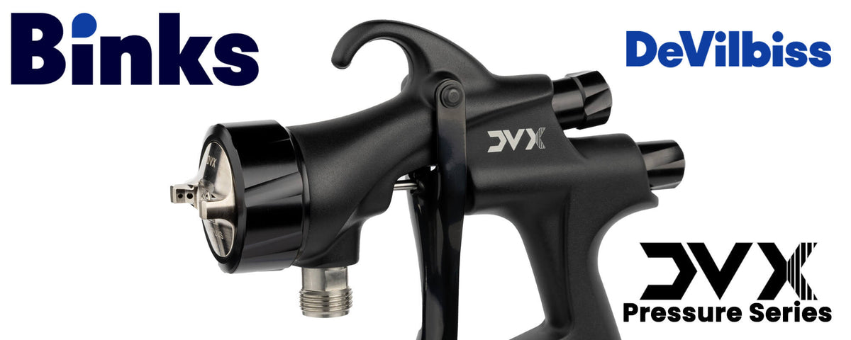 DeVilbiss by Binks DVX Pressure Feed High-Efficiency HVLP Paint Spray Gun