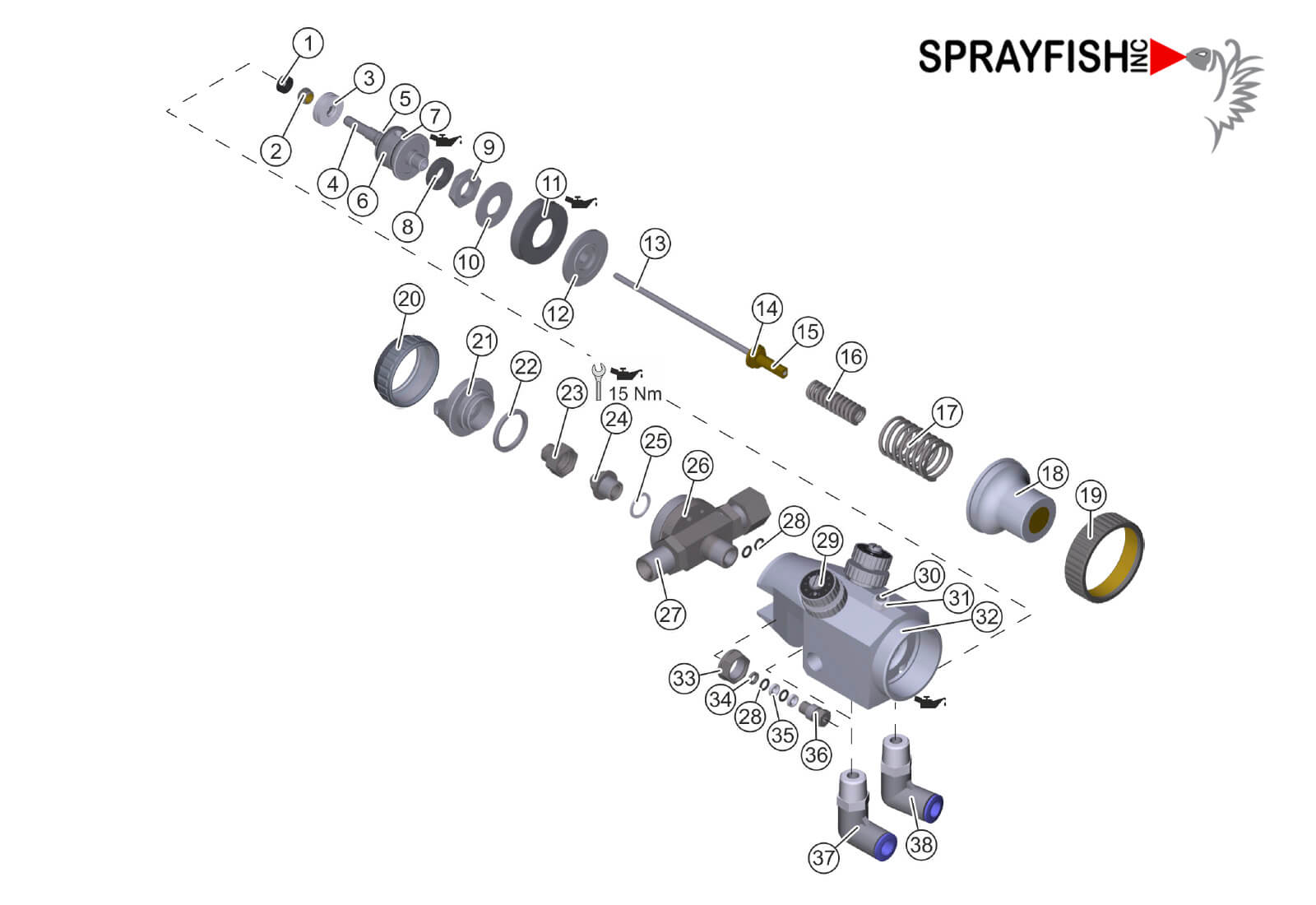 Durr EcoGun AA Auto Parts Breakdown