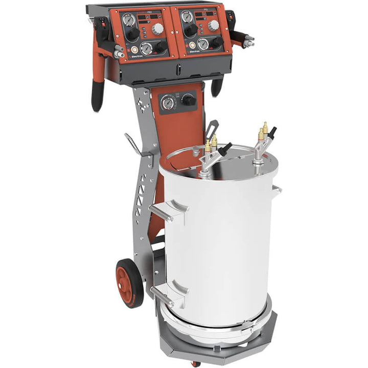 Dual Manual Pro Set with 50LT Hopper Feed, Includes Dual C2 Guns & Controls