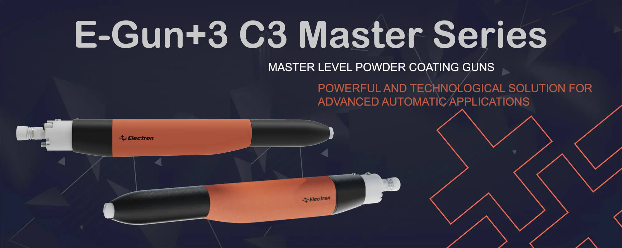 Electron E-Coat+3 C3 Series Automatic Powder Coating Equipment Gun Banner