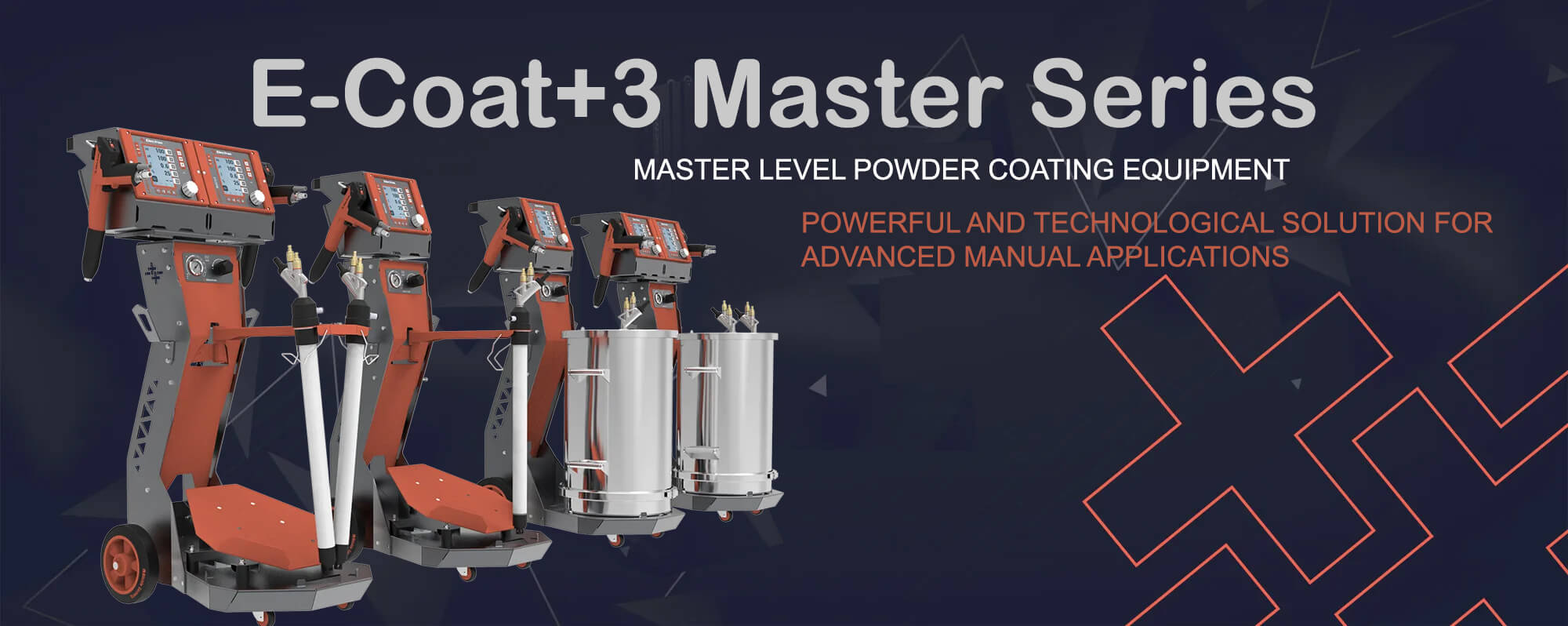 Electron E-Coat+3 Master Series Manual Powder Coating Equipment Banner