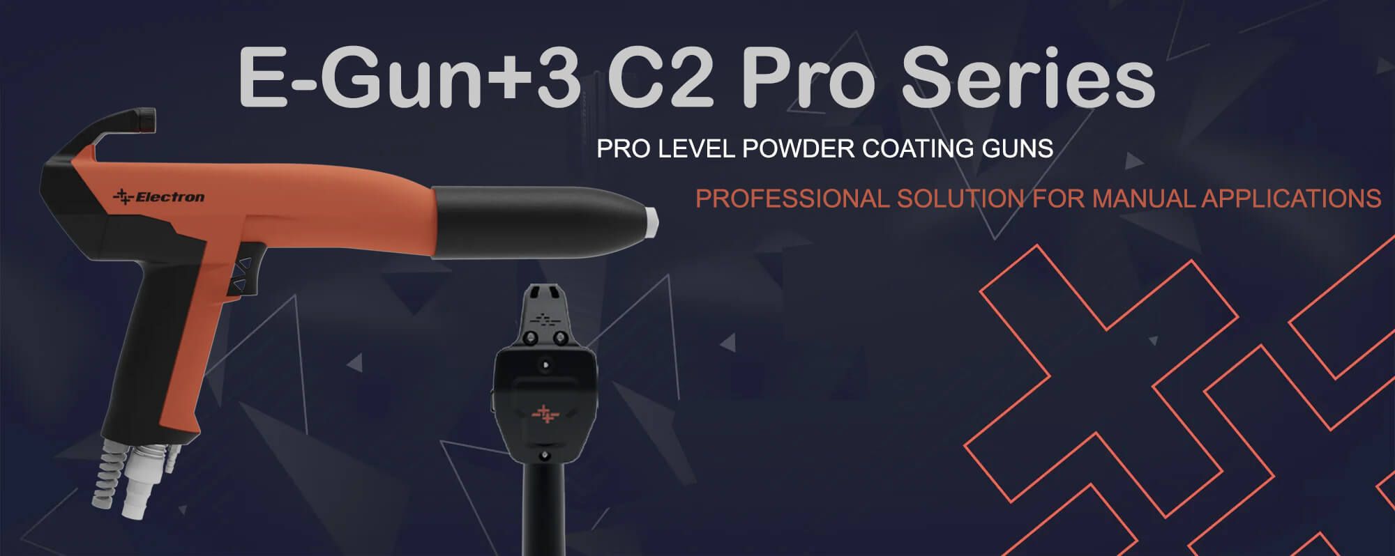 Electron E-Coat+3 C1 Series Manual Powder Coating Equipment Gun Banner