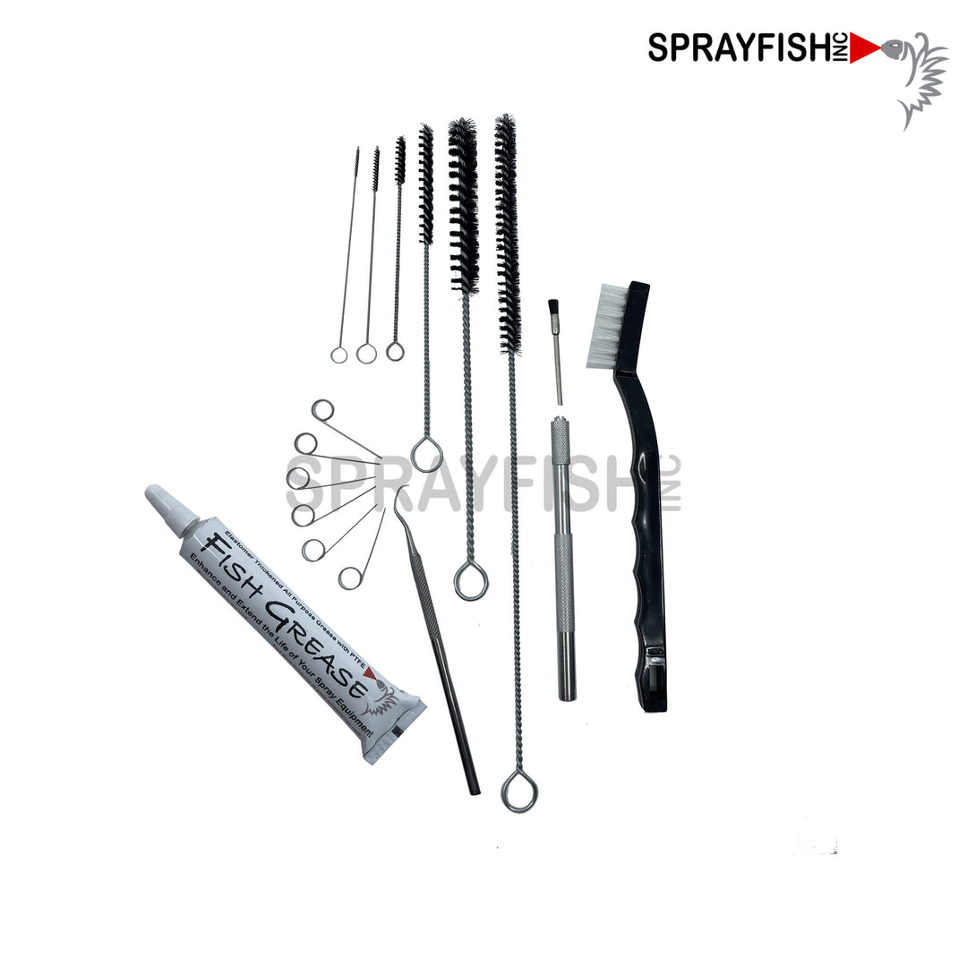 Sprayfish Deluxe Gun Brush Cleaning Kit, Includes Fish Grease