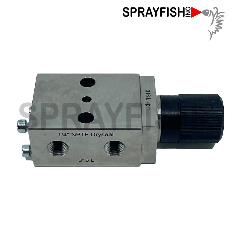 AIRMIX® COLOR VALVE, 200 BAR/2900 PSI 316L PH, 155-662-020, INCLUDES NPTF END MODULE