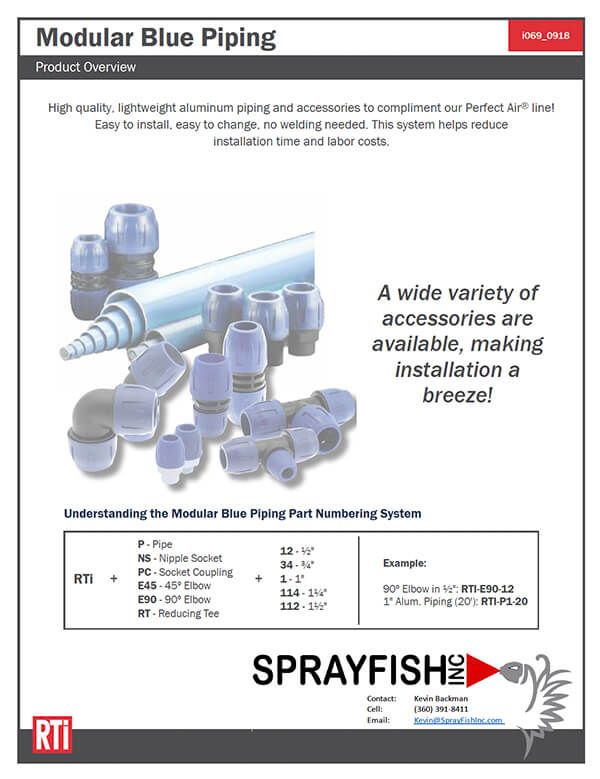 RTI Compressed Air Blue Aluminum Piping Brochure