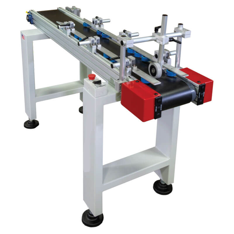 Sprayfish Lineal Finishing Series - Infeed Conveyor with Wheel and Walls