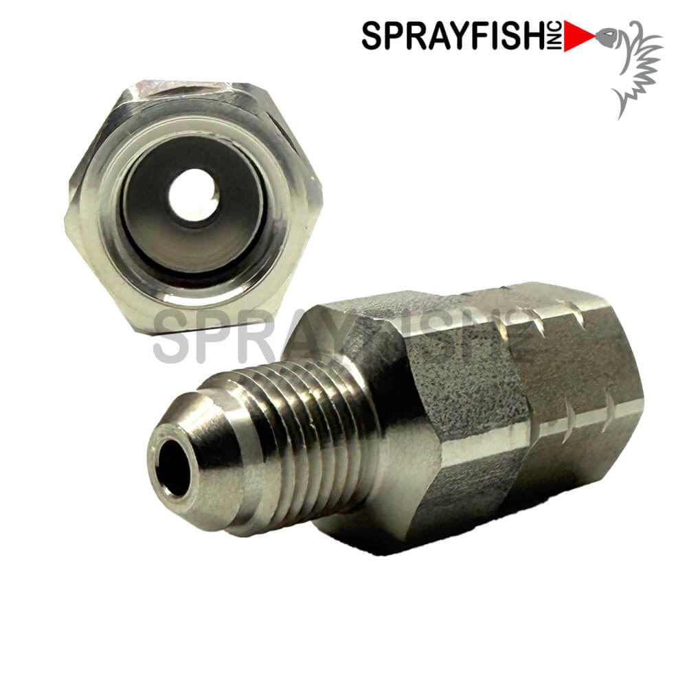 Sprayfish Stainless Steel #5 JIC Fluid Swivel Fittings