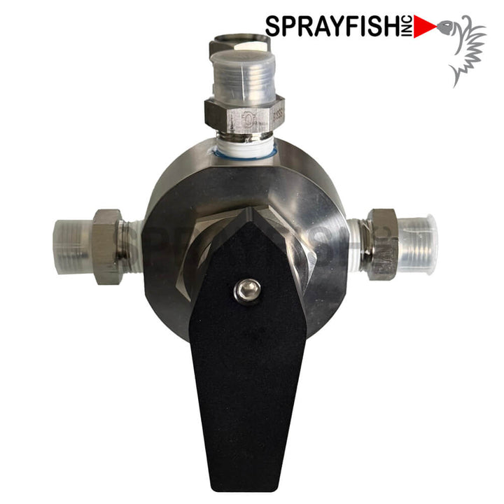 The Sprayfish 4-Way Base or Flush, Pump Select System for Iwata or Kremlin® Pumps is a great way to add more flexibility to your pumps.