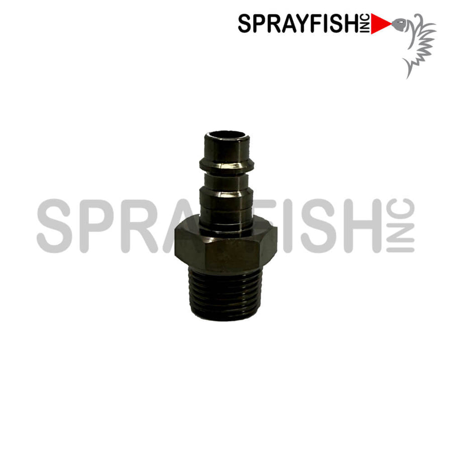 Walcom WHF Plug Male High Flow Steel Fitting