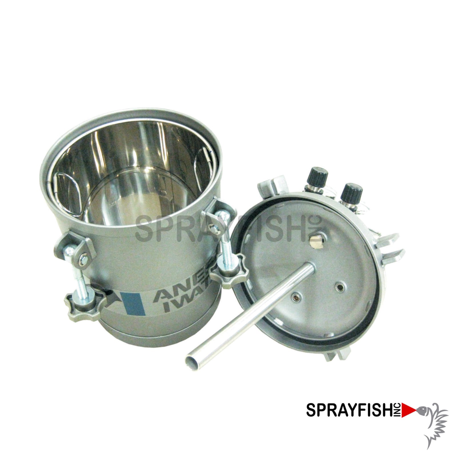 Anest Iwata 2 Gallon Pressure Pot Inside View
