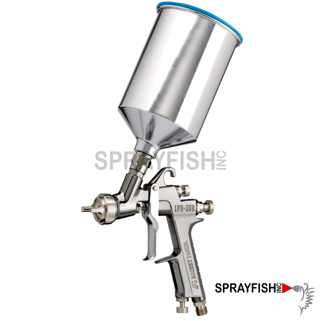 Iwata LPH-300 Gravity Feed Spray Gun With Aluminum Cup