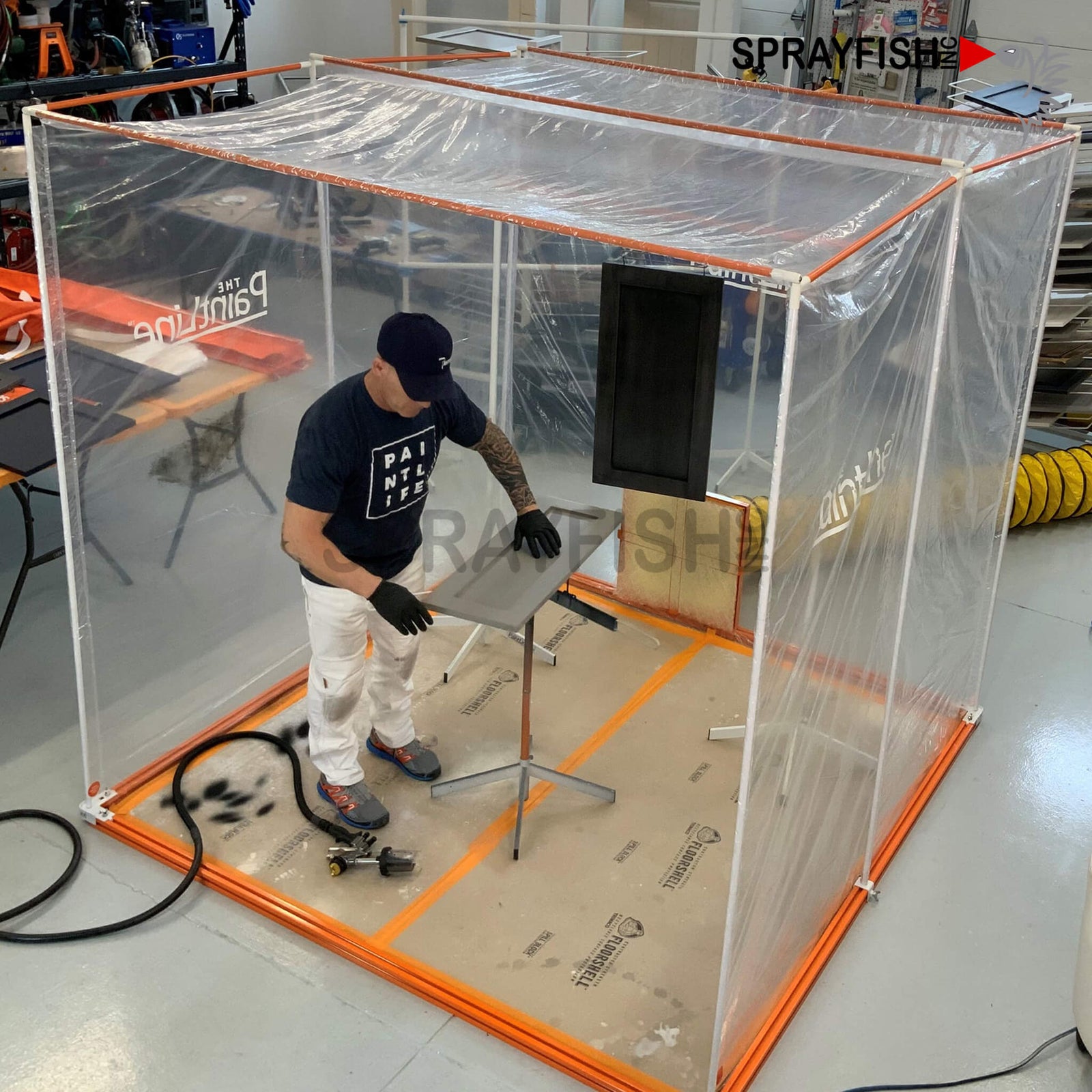 Portable Jobsite Spray Booth™ NON-FLAMMABLE